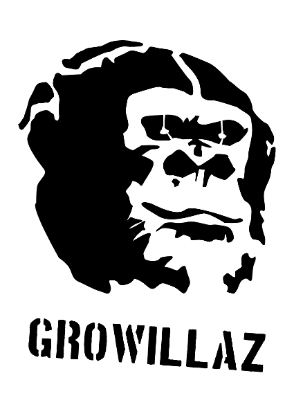 This is our first FREE Growillaz stencil You can download a free PDF by 
